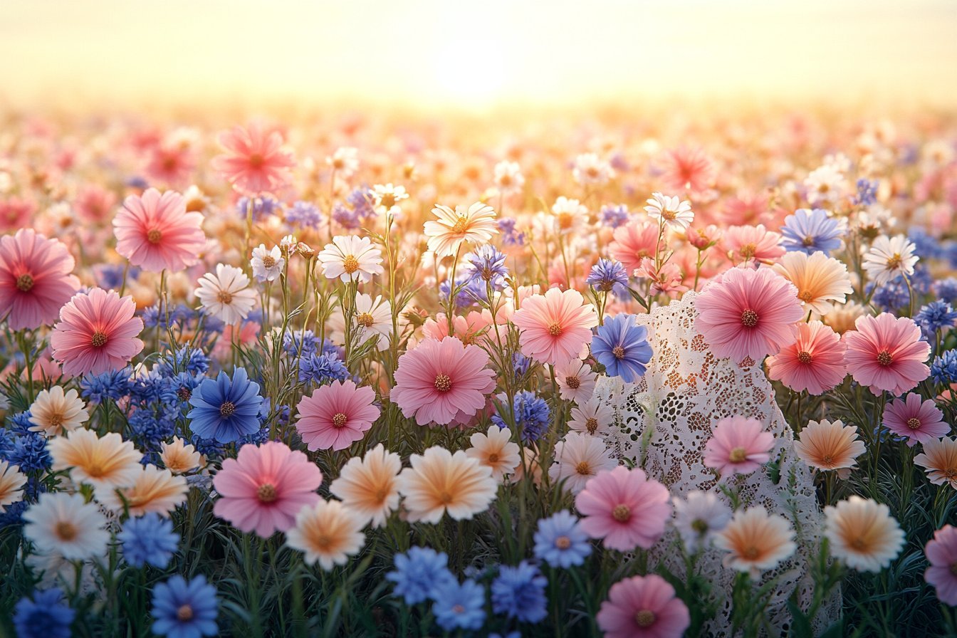 Fleurs sauvages et dentelles : l’alchimie parfaite pour une robe bohème